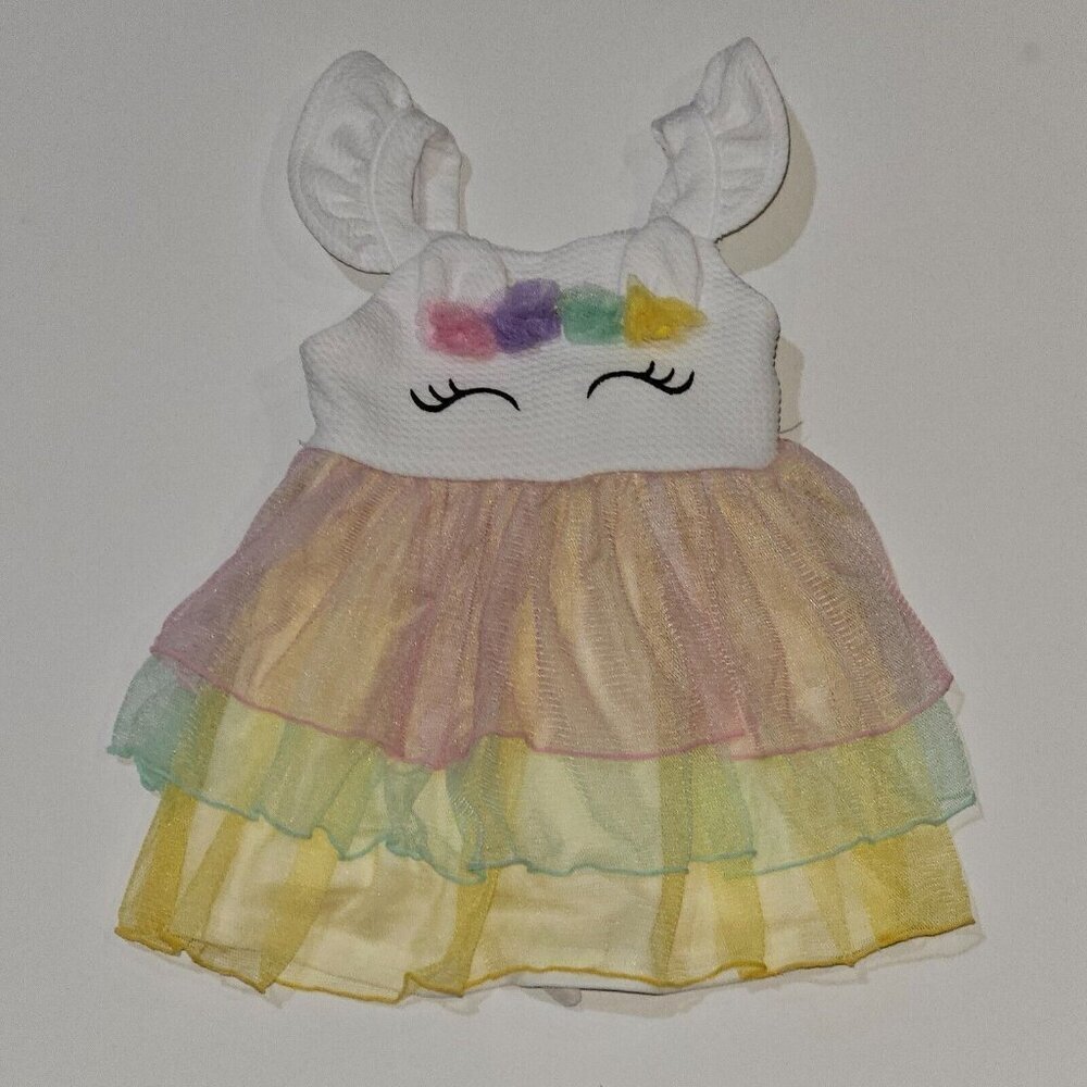 Sweet Heart Rose Tutu Dress Baby 6-9 Months Face Tulle Halloween Costume READ